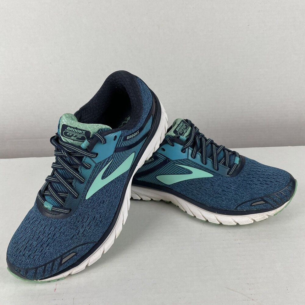 Brooks Adrenaline GTS 18 Athletic Running Shoes Sneakers Womens Size 9.5 D